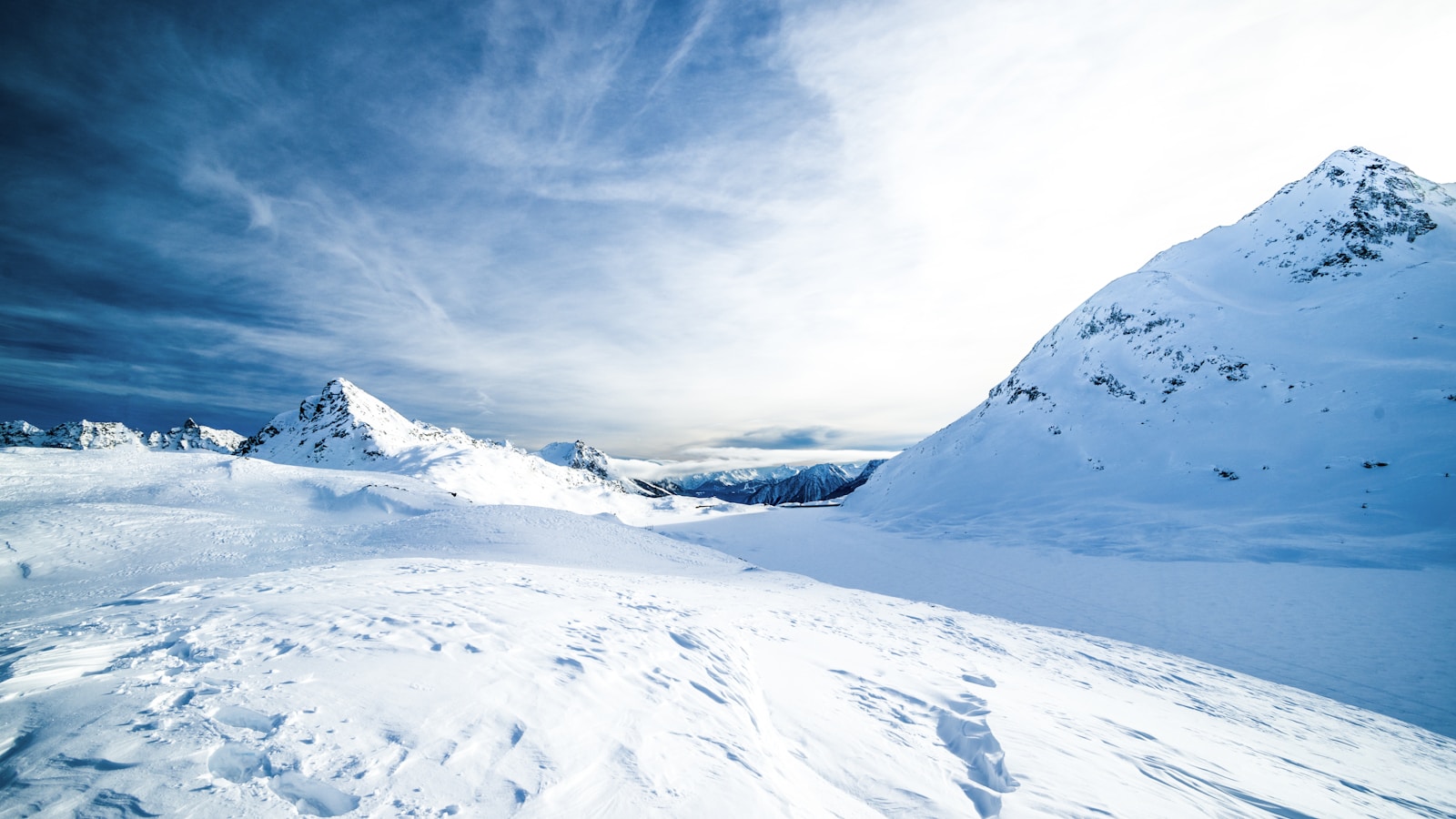 Snowy Mountain Landscape