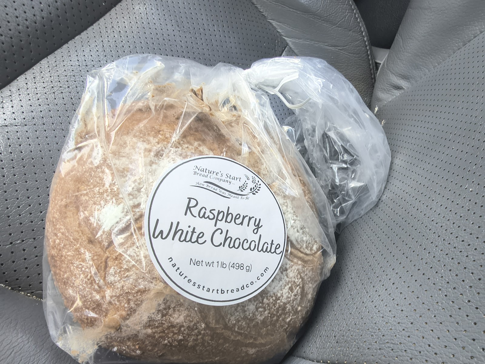Raspberry White Chocolate sourdough loaf from Nature's Start Bread Company in Colorado Springs